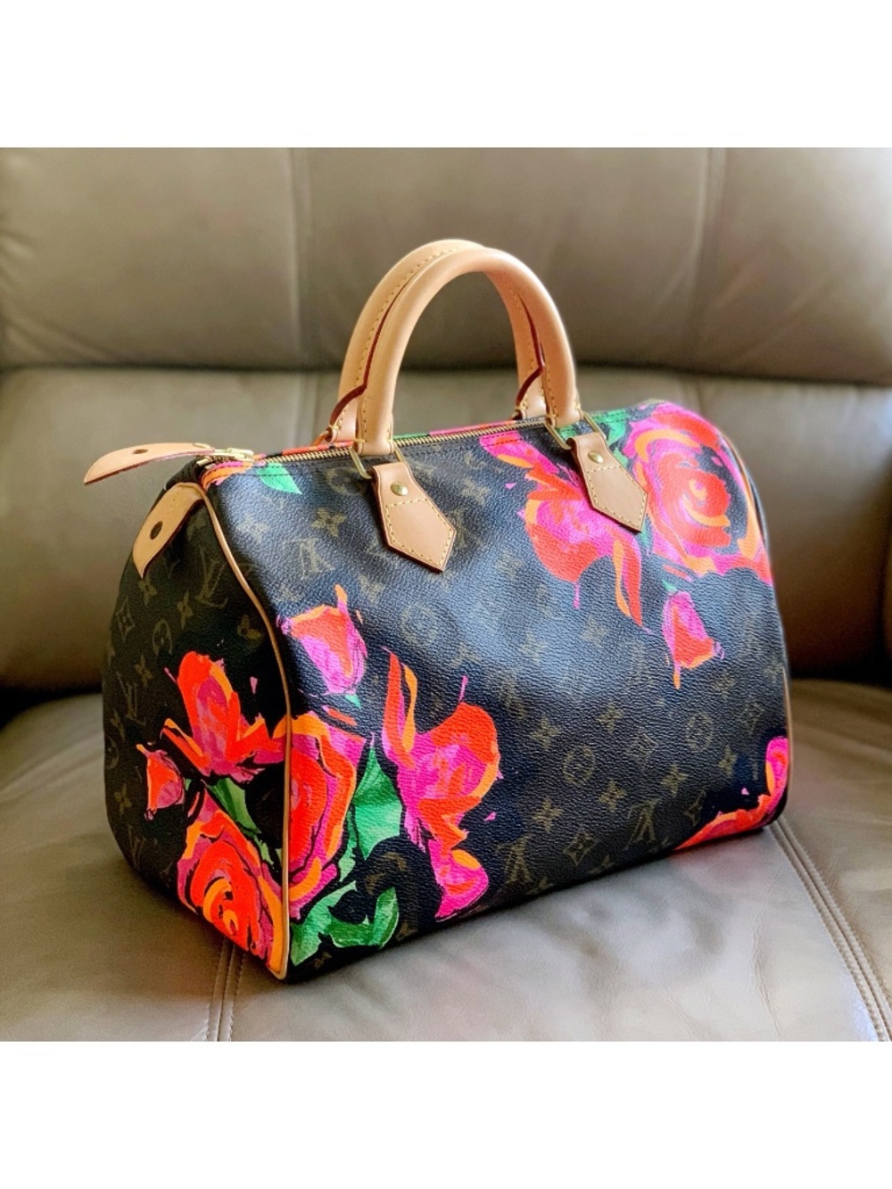 LOUIS VUITTON Stephen Sprouse Roses Speedy 30 Monogram Classic Bag - Picture 2 of 15